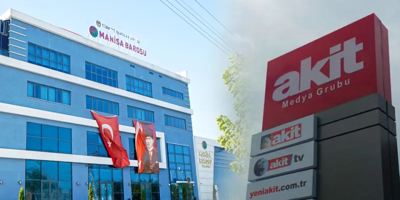 Barolardan Akit'in hedef gösterdiği Manisa Barosu'na destek