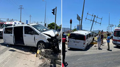 Fethiye'de Korkunç Kaza! Minibüs ve Ticari Araç Çarpıştı: 12 Yaralı!
