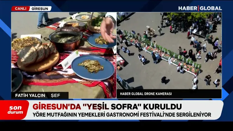 Giresun'un Yeşil Lezzetleri Festivali Başladı! Sofralar Şenlendi