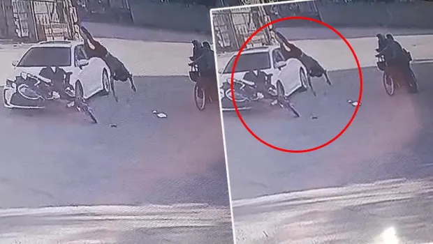 Feci Kaza: Motosiklet Yaşlı Çiftin Üzerine Uçtu! Hatay'da Şok Anlar
