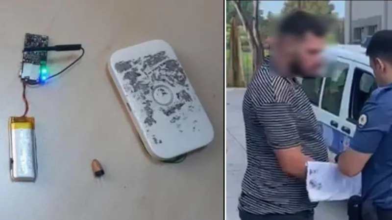 Küçükçekmece'de ehliyet sınavına düzenekle giren aday yakalandı