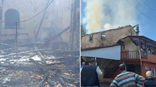 Karabük'te camide çıkan yangın söndürüldü