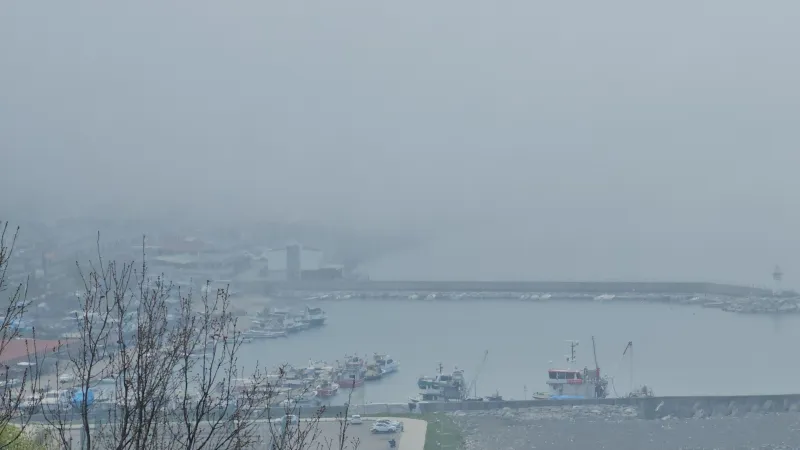 Zonguldak'ta yoğun sis trafiği etkiledi: Sahil yolu görüş mesafesi düştü